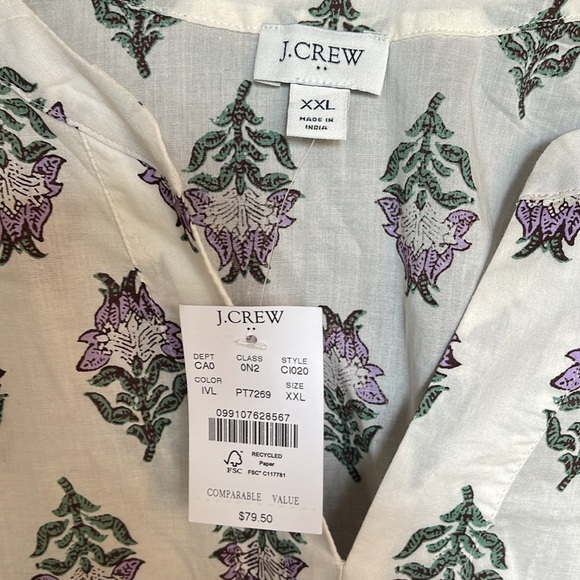 J. Crew | Tops | Nwt J Crew Top Size Xxl | Poshmark